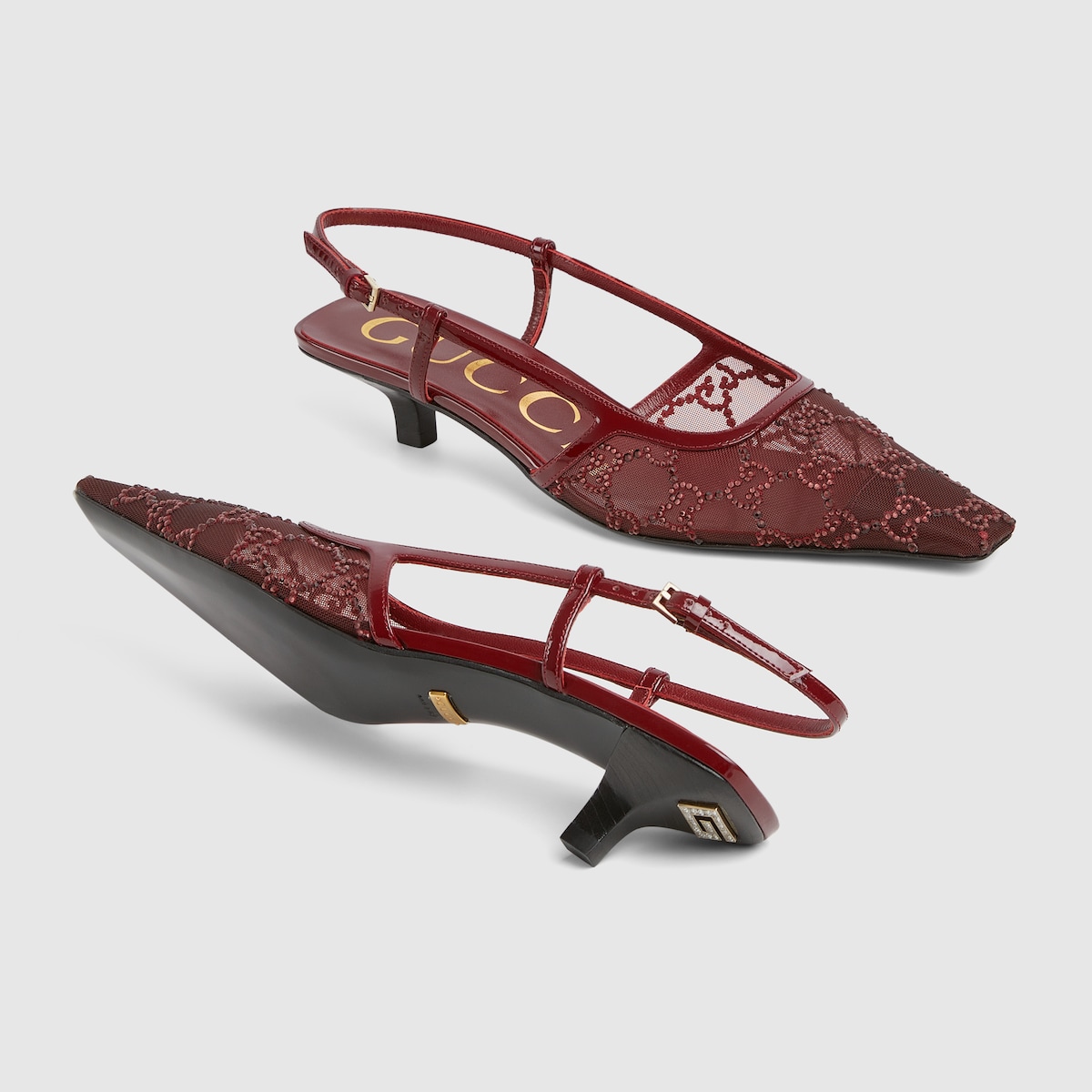 Gucci Women’s GG crystal slingback pump - Image 3